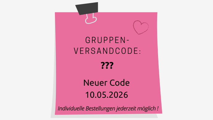 Sammelbestellung neuer Gruppenversandcode Mai 2026 ab 10. Mai 2026